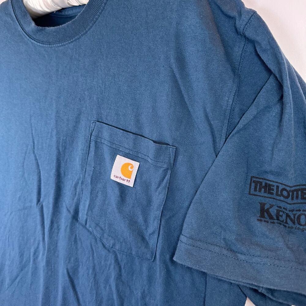 Carhartt Men's Short Sleeve T-Shirt Pocket Blue Original Fit - Size: Large - NWT